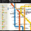 MTA Brings 1970s Vignelli Subway Map Back To Explain Weekend Service Changes